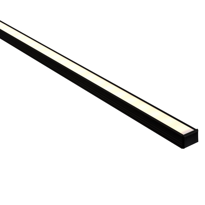 HCP-4121612 - Black Shallow Square Aluminium Profile