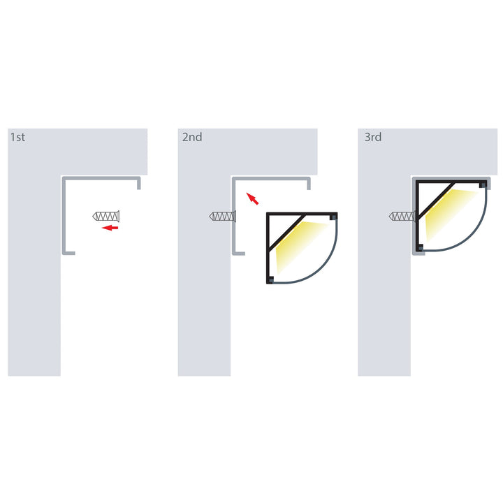 HCP-4212020 - Silver Corner Aluminium Profile