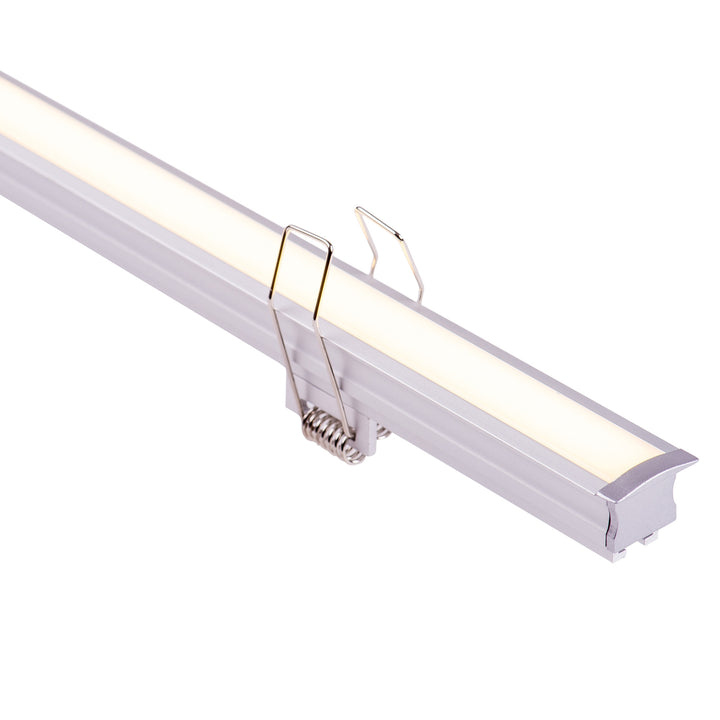 HCP-4312520 - Silver Deep Recessed Square Aluminium Profile