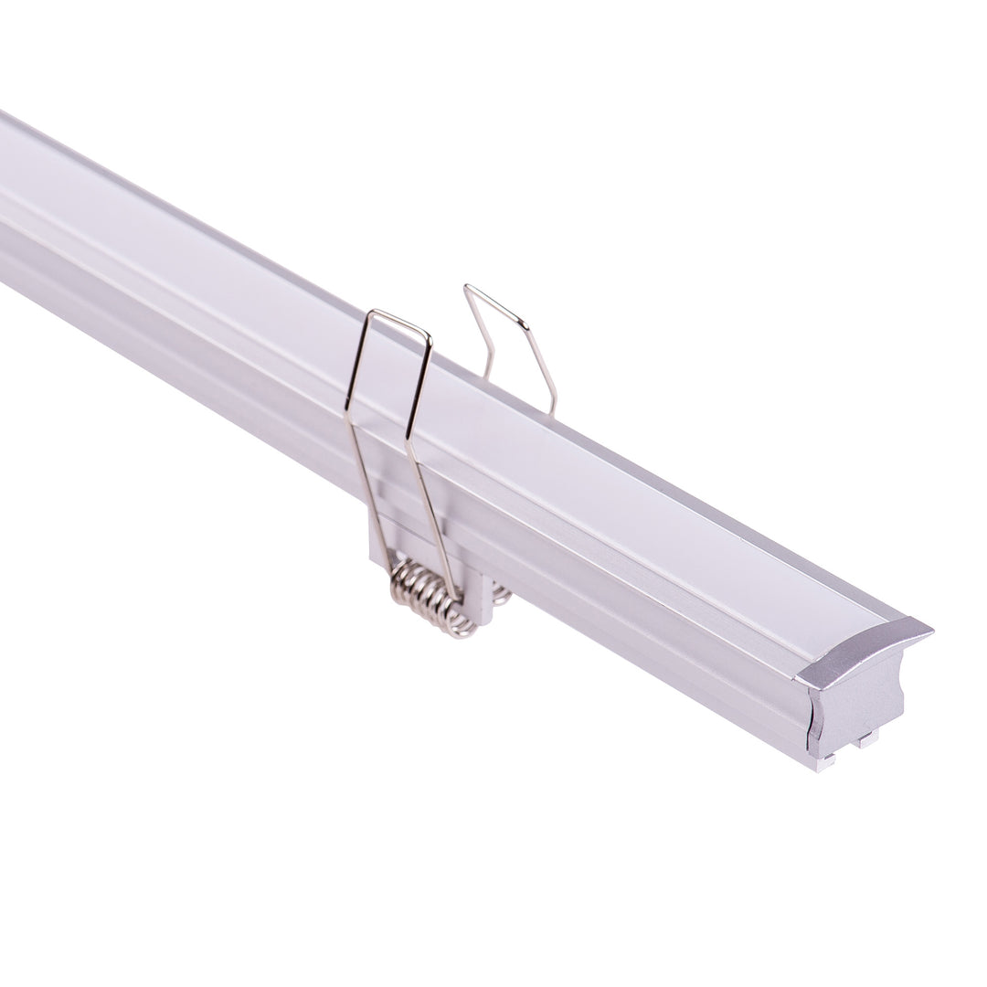 HCP-4312520 - Silver Deep Recessed Square Aluminium Profile