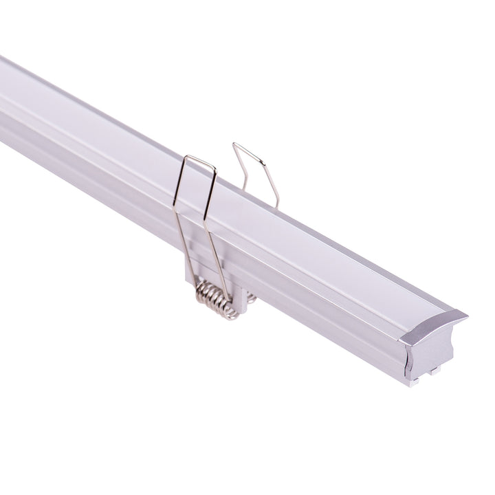 HCP-4312520 - Silver Deep Recessed Square Aluminium Profile