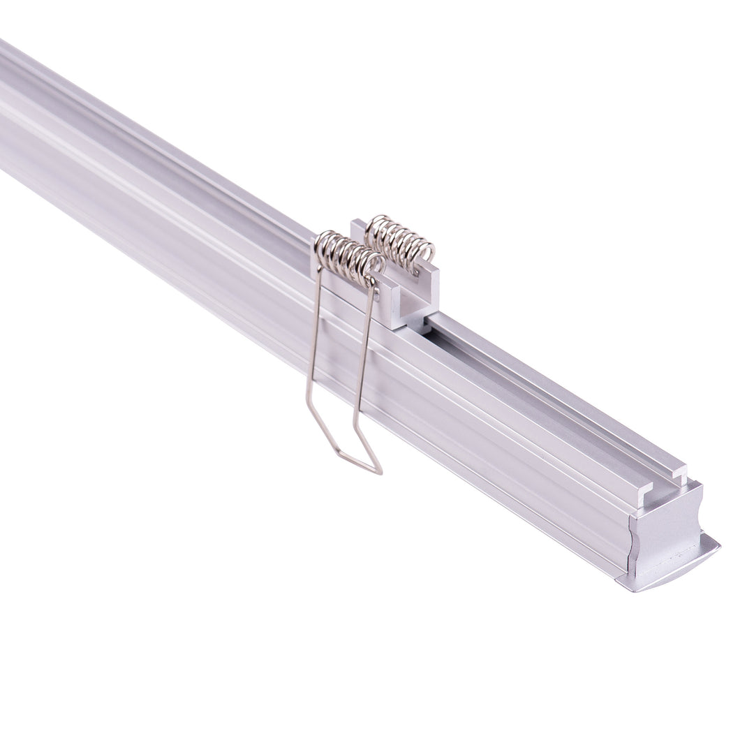 HCP-4312520 - Silver Deep Recessed Square Aluminium Profile