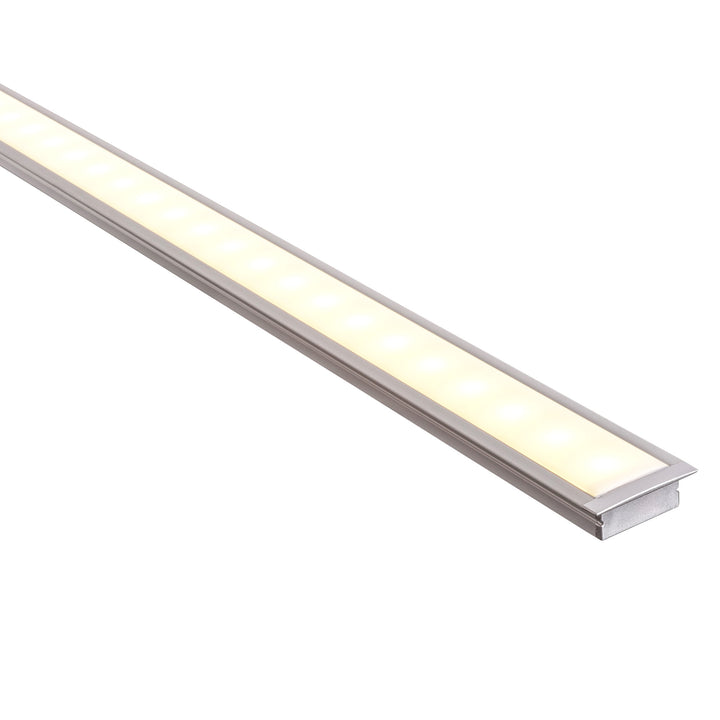 HCP-4312810 - Silver Shallow Recessed Square Aluminium Profile