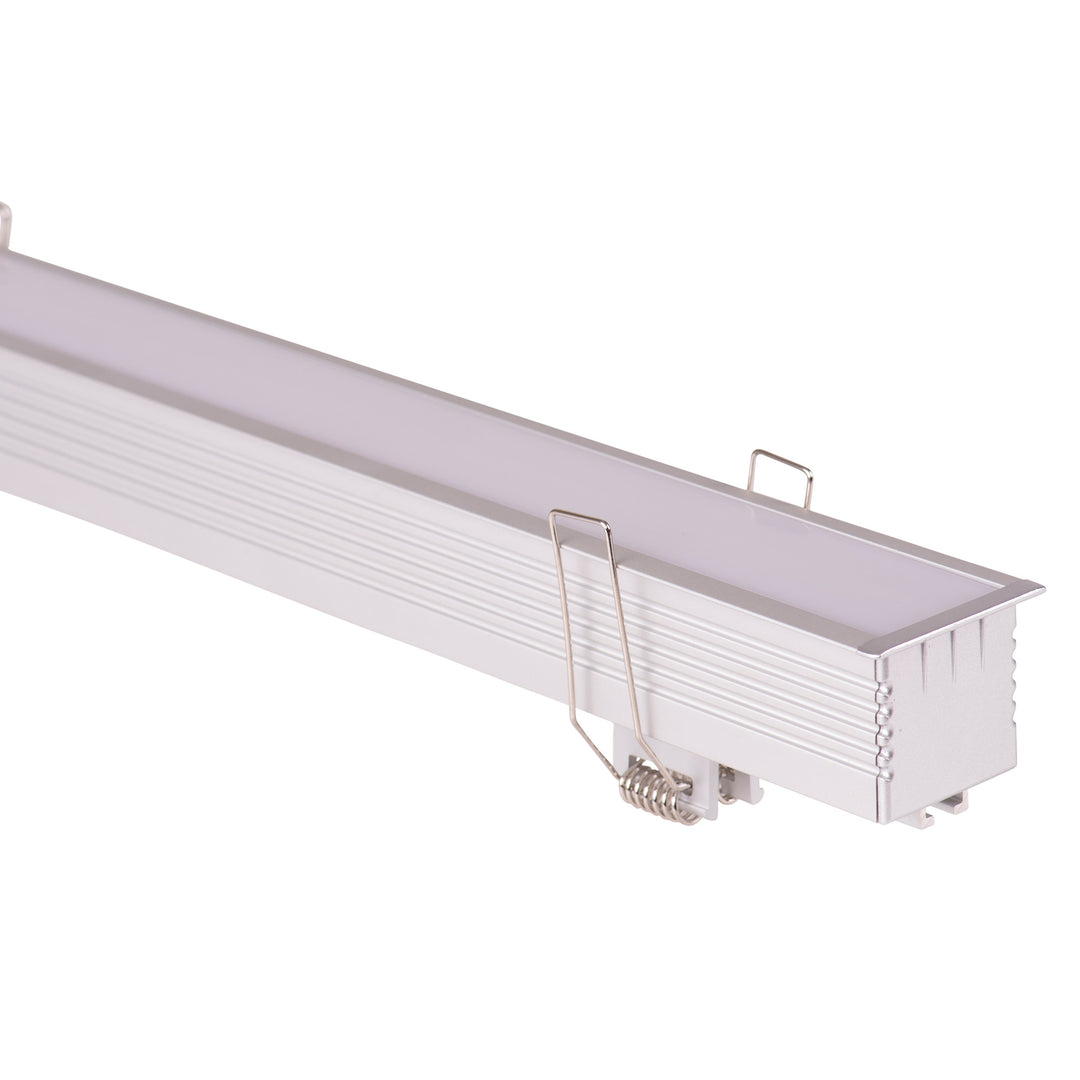 HCP-4314540 - Silver Deep Recessed Square Aluminium Profile