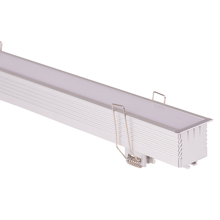 HCP-4314540 - Silver Deep Recessed Square Aluminium Profile