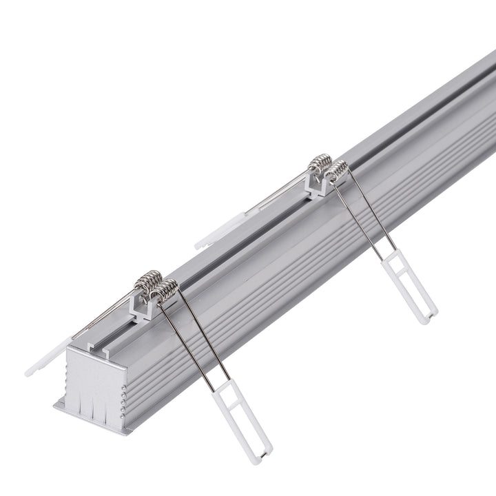 HCP-4314540 - Silver Deep Recessed Square Aluminium Profile