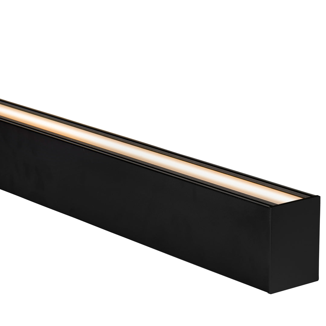 HCP-4426080 - Black Square Up &amp; Down Suspended Aluminium Profile