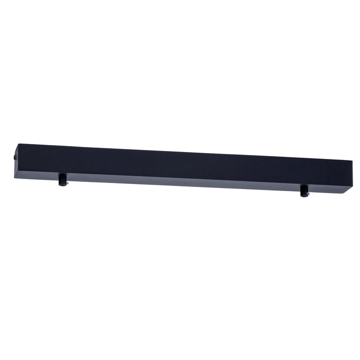 HCP-482008- 500mm Surface Mounted Rectangle Canopy Black