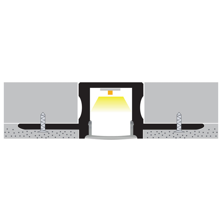 HCP-4915115 - Silver Square Gyprock Aluminium Profile