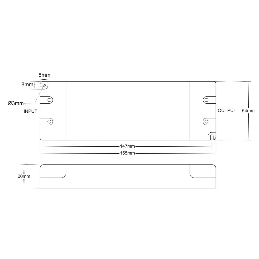 HCP-51221 - 30w 24v DC TRIAC Dimmable LED Driver