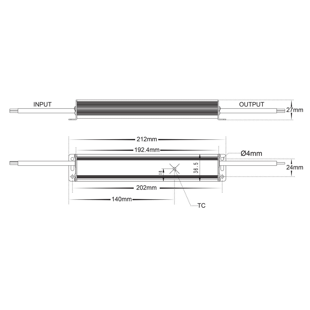 HCP-52220 - 30w 24v DC Weatherproof LED Driver