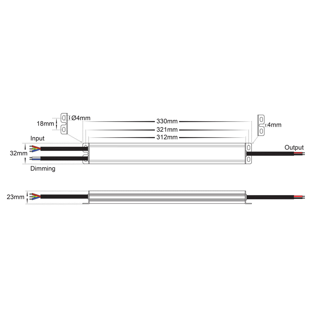 HCP-52243 - 100w 24v DC DALI Dimmable LED Driver
