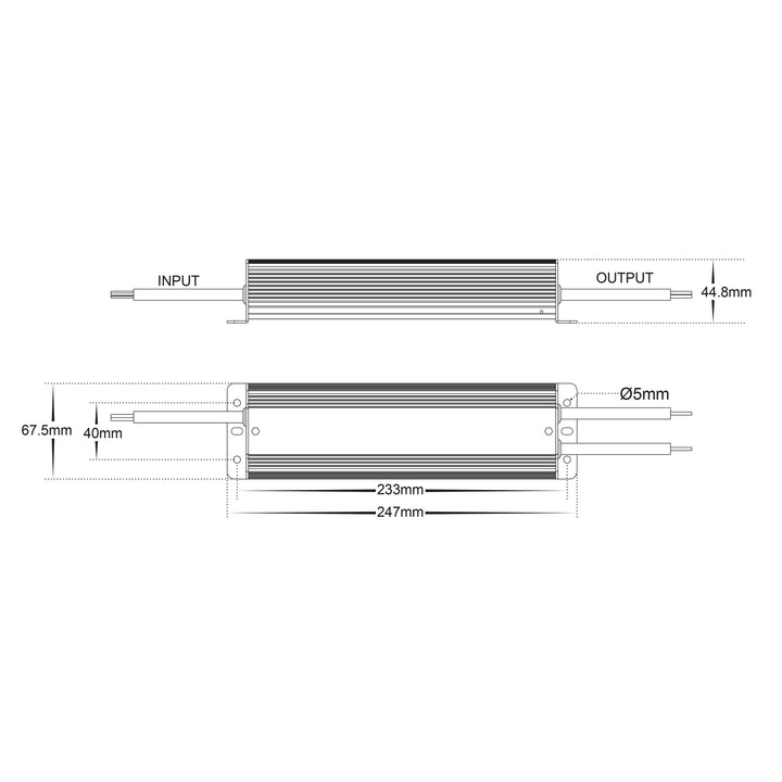 HCP-52250 - 150w 24v DC Weatherproof LED Driver