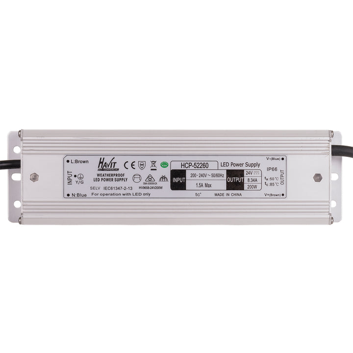 HCP-52260 - 200w 24v DC Weatherproof LED Driver