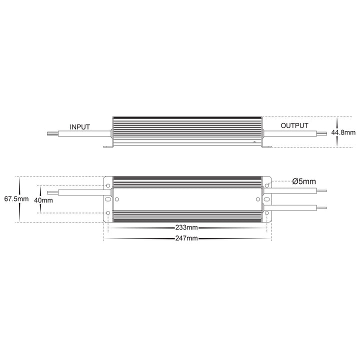 HCP-52260 - 200w 24v DC Weatherproof LED Driver