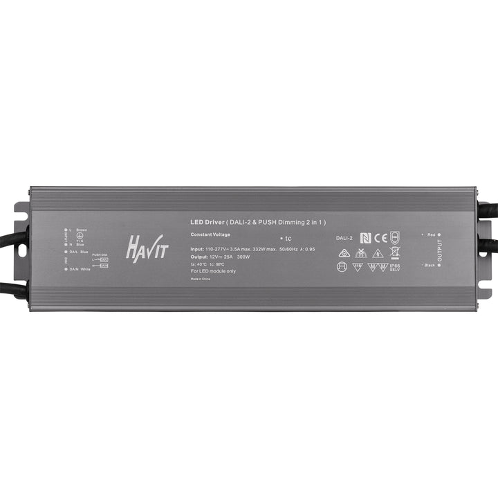 HCP-522731 - 300w 24v DC IP66 Dali 2 + Push Dim Dimmable LED Driver
