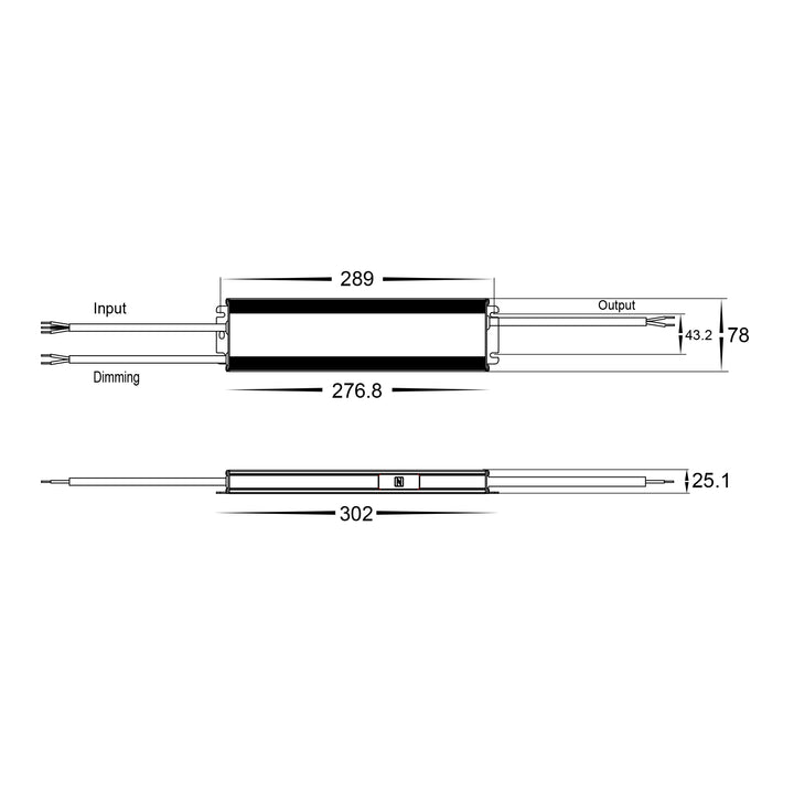 HCP-522731 - 300w 24v DC IP66 Dali 2 + Push Dim Dimmable LED Driver