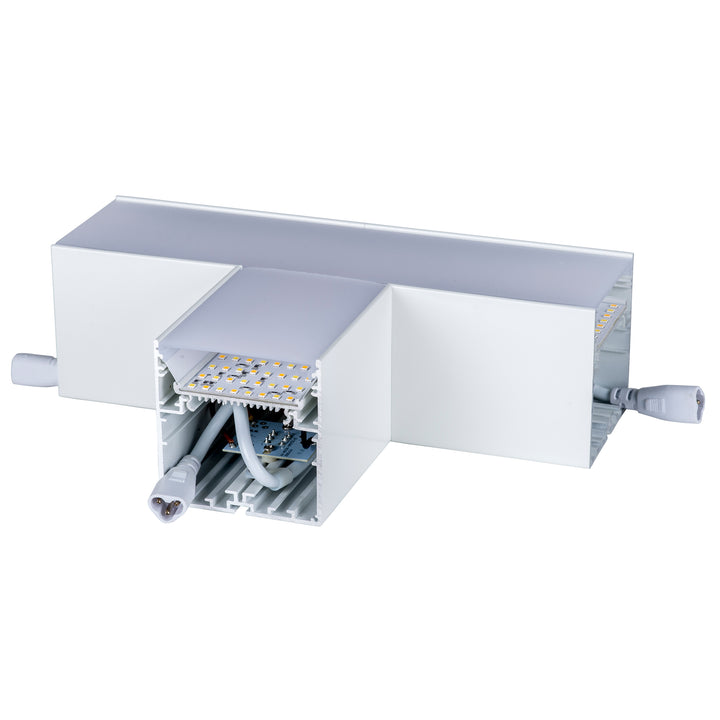 HCP-603002-T | HCP-603004-T - White 15w T-Shape TRI Colour Proline Connector