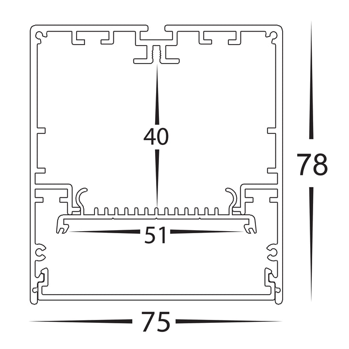 HCP-603962 | HCP-603964 - White 2400mm 96w TRI Colour Proline Extension