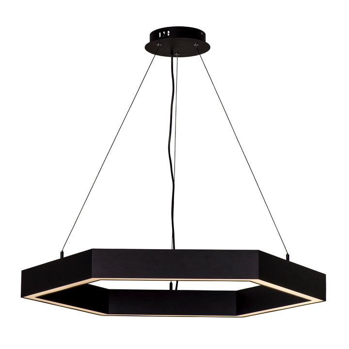 HCP-672170 - Black 900mm x 779mm Hexagon LED Pendant