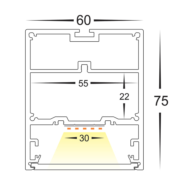 HCP-672850 - Black 600mm x 600mm Square LED Pendant