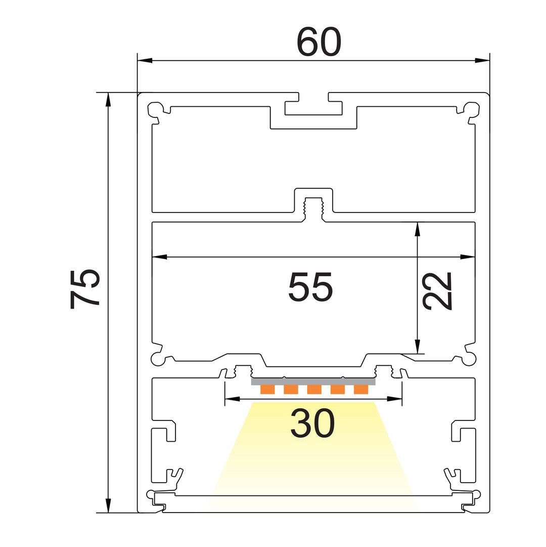HCP-682130 / HCP-682133 / HCP-682134 - Black 800mm Circa 65w LED Pendant