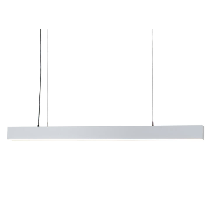 HCP-693482 | HCP-693484 - White 1200mm 48w TRI Colour Proline Pendant with Power Feed and Canopy