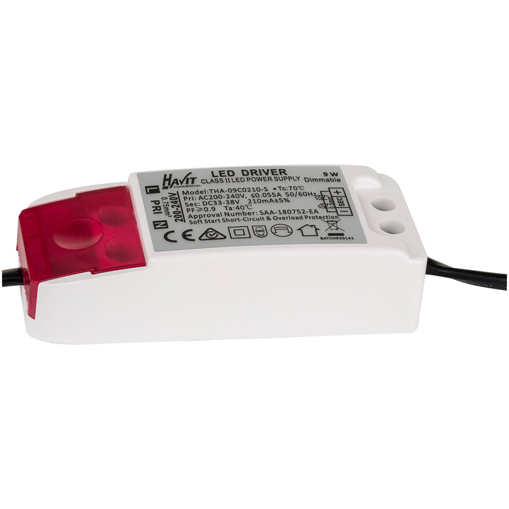 HCP-81321009 / HCP-81341009 - White Square Tilt 9w Recessed LED Downlight