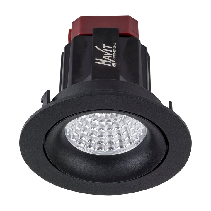 HCP-81220206 | HCP-8120206 - Black Round Tilt 6w Recessed LED Downlight