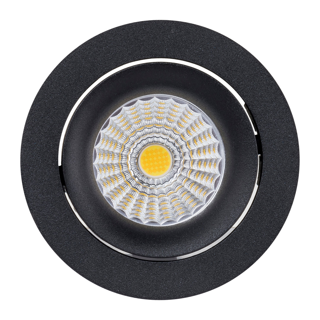 HCP-81220206 | HCP-8120206 - Black Round Tilt 6w Recessed LED Downlight