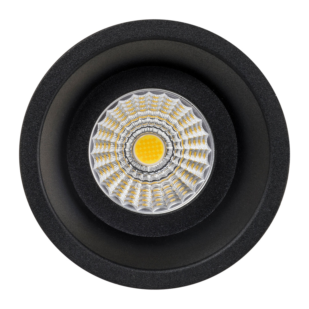 HCP-81220306 | HCP-81240306 - Black Round Deep Fixed 6w Recessed LED Downlight
