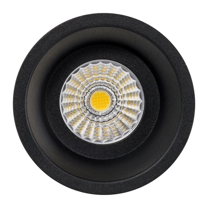 HCP-81220313 / HCP-81240313 - Black Round Deep Fixed 13w Recessed LED Downlight