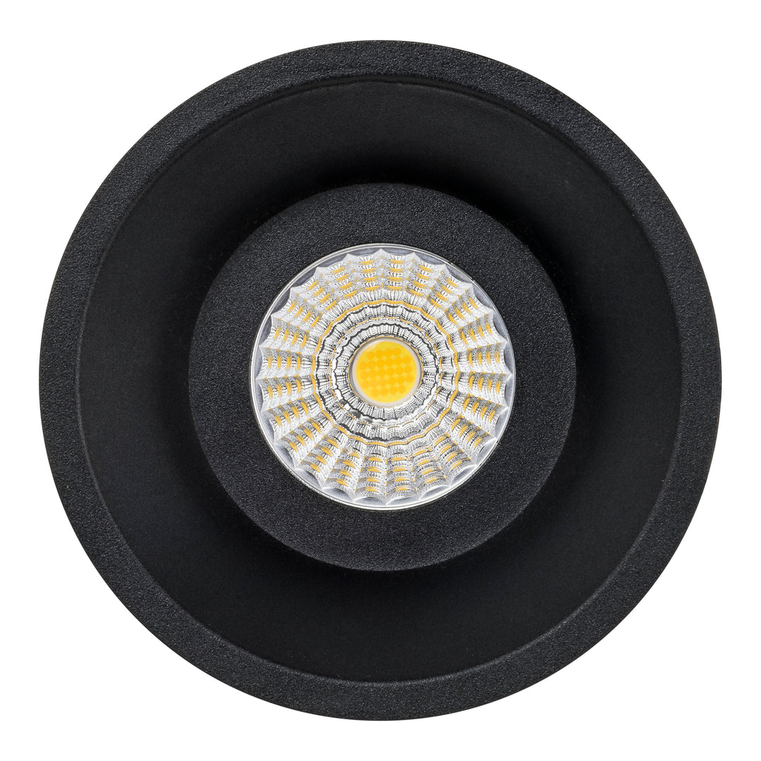 HCP-81220409 / HCP-81240409- Black Round Deep Fixed 9w Recessed LED Downlight