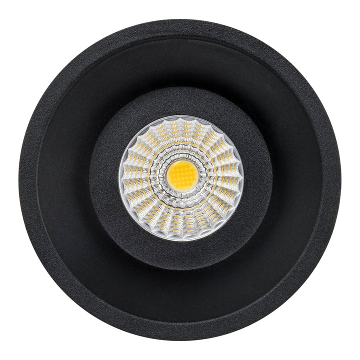 HCP-81220417 / HCP-81240417 - Black Round Deep Fixed 17w Recessed LED Downlight