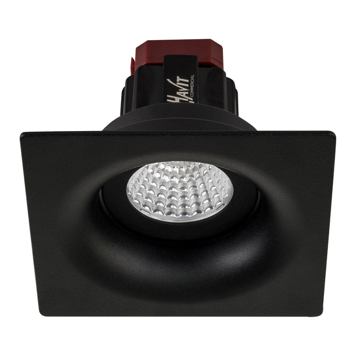 HCP-81220806 | HCP-81240806 - Black Square Tilt 6w Recessed LED Downlight
