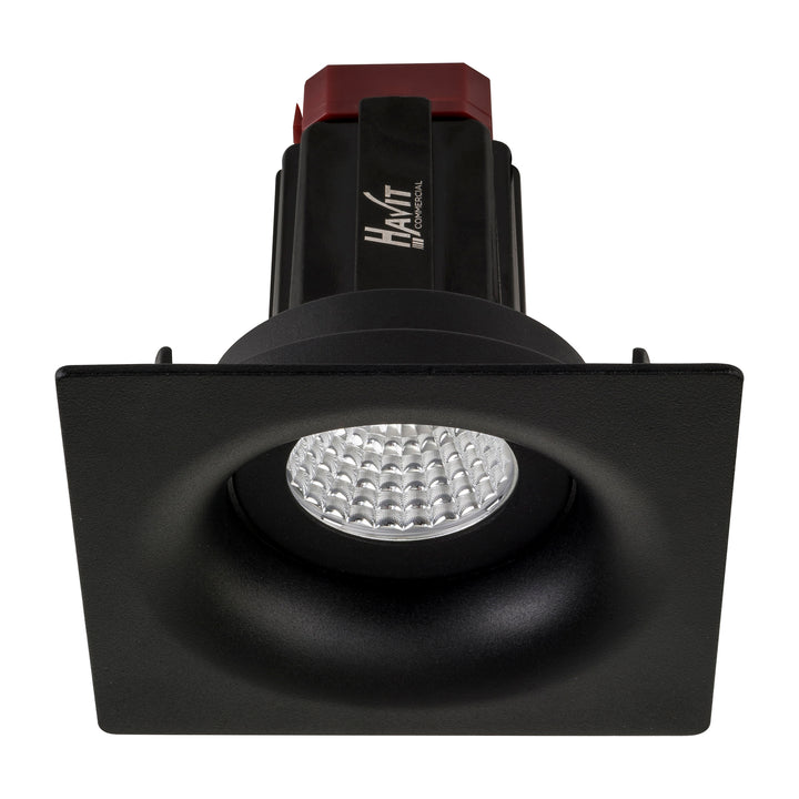 HCP-81220813 / HCP-81240813 - Black Square Tilt 13w Recessed LED Downlight