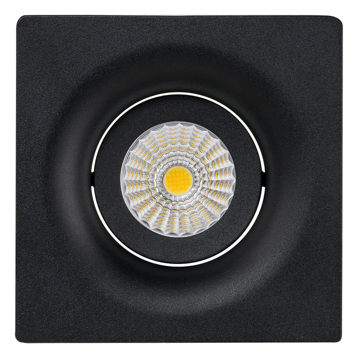 HCP-81220813 / HCP-81240813 - Black Square Tilt 13w Recessed LED Downlight