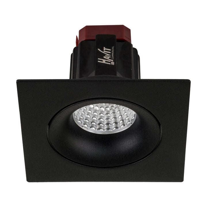 HCP-81220906 | HCP-81240906 - Black Square Tilt 6w Recessed LED Downlight