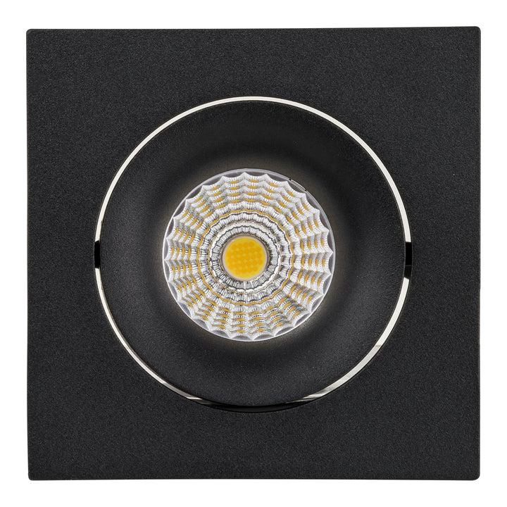 HCP-81220906 | HCP-81240906 - Black Square Tilt 6w Recessed LED Downlight