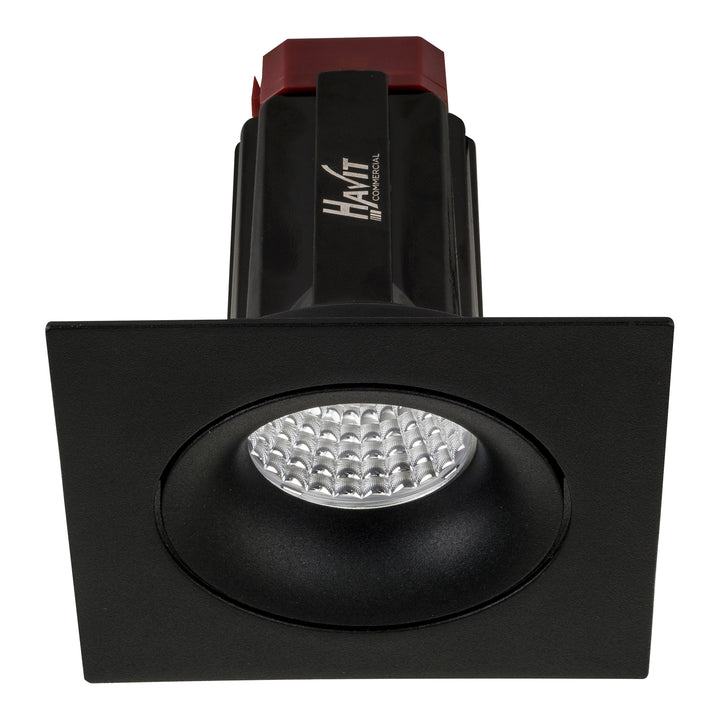 HCP-81220913 / HCP-81240913 - Black Square Tilt 13w Recessed LED Downlight