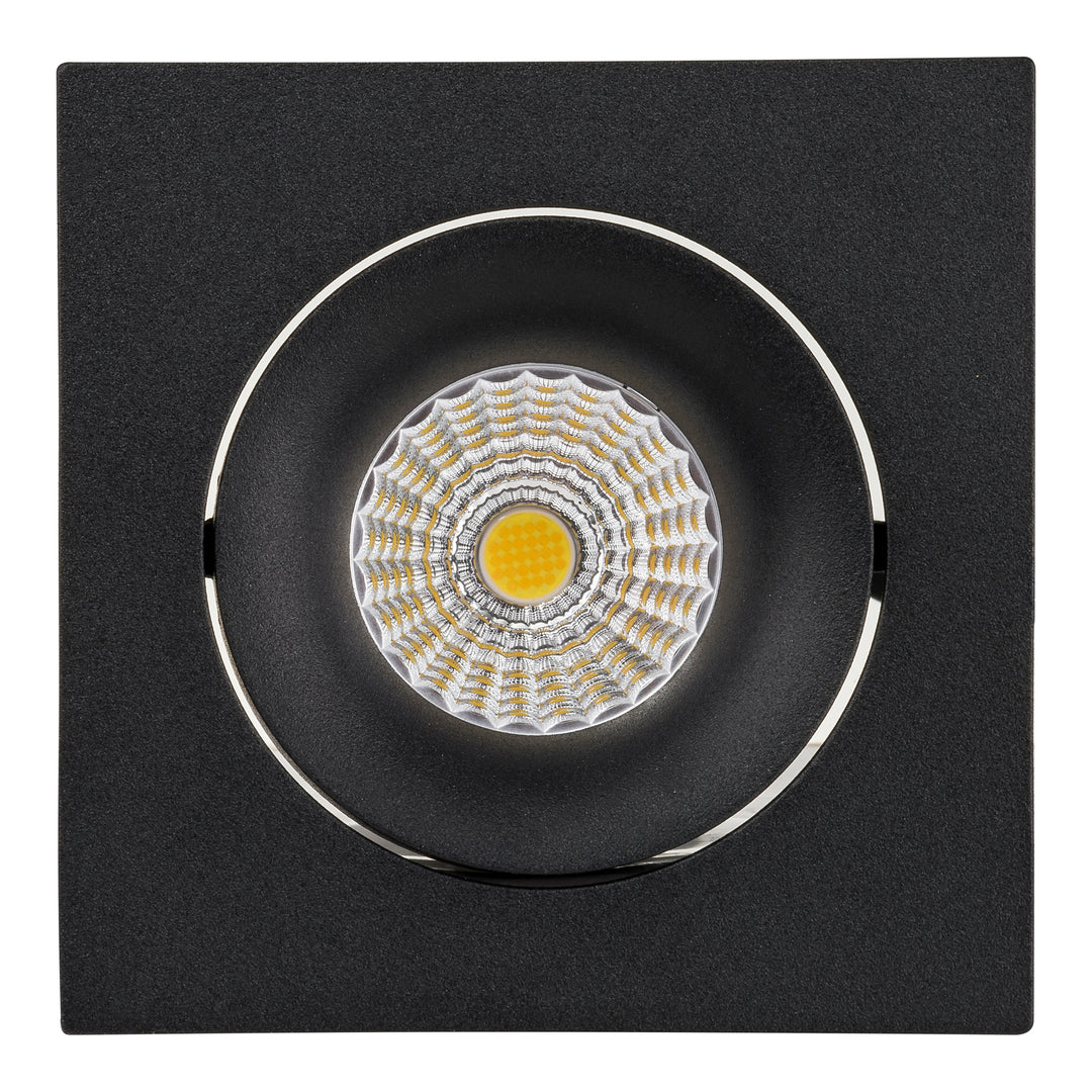 HCP-81220917 / HCP-81240917 - Black Square Tilt 17w Recessed LED Downlight