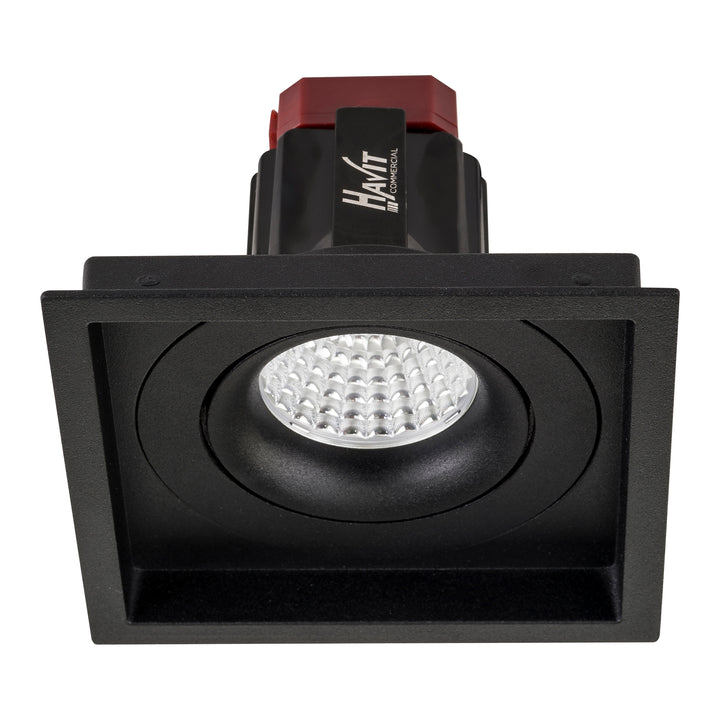 HCP-81221006 | HCP-81241006 - Black Square Tilt 6w Recessed LED Downlight