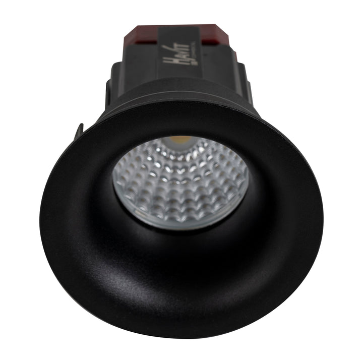 HCP-81221306 | HCP-81241306 - Black Round Fixed 6w Recessed LED Downlight
