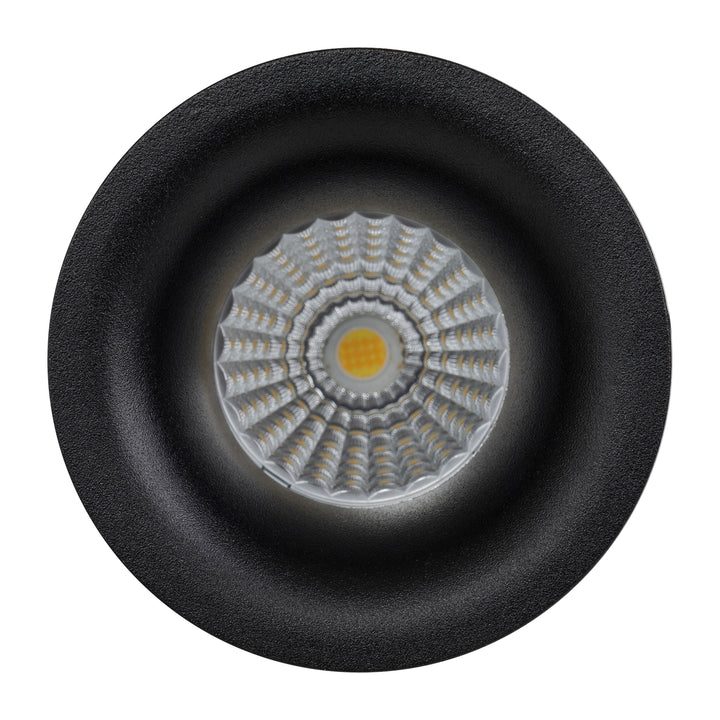 HCP-81221309 / HCP-81241309 - Black Round Fixed 9w Recessed LED Downlight