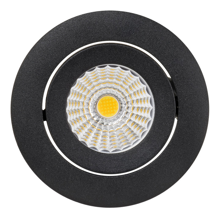 HCP-81250613 - Black Round Tilt 13w Dali Tunable Recessed LED Downlight