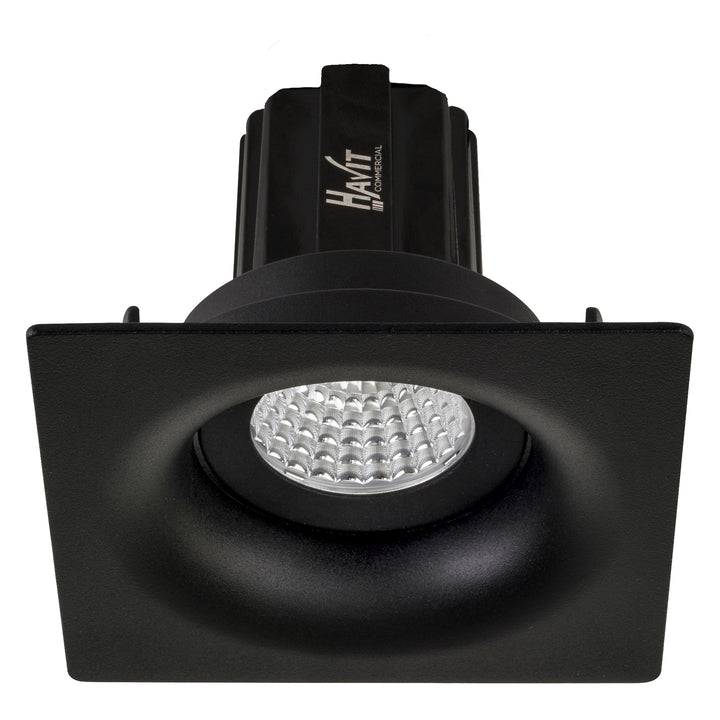 HCP-81250813 - Black Square Tilt 13w Dali Tunable Recessed LED Downlight