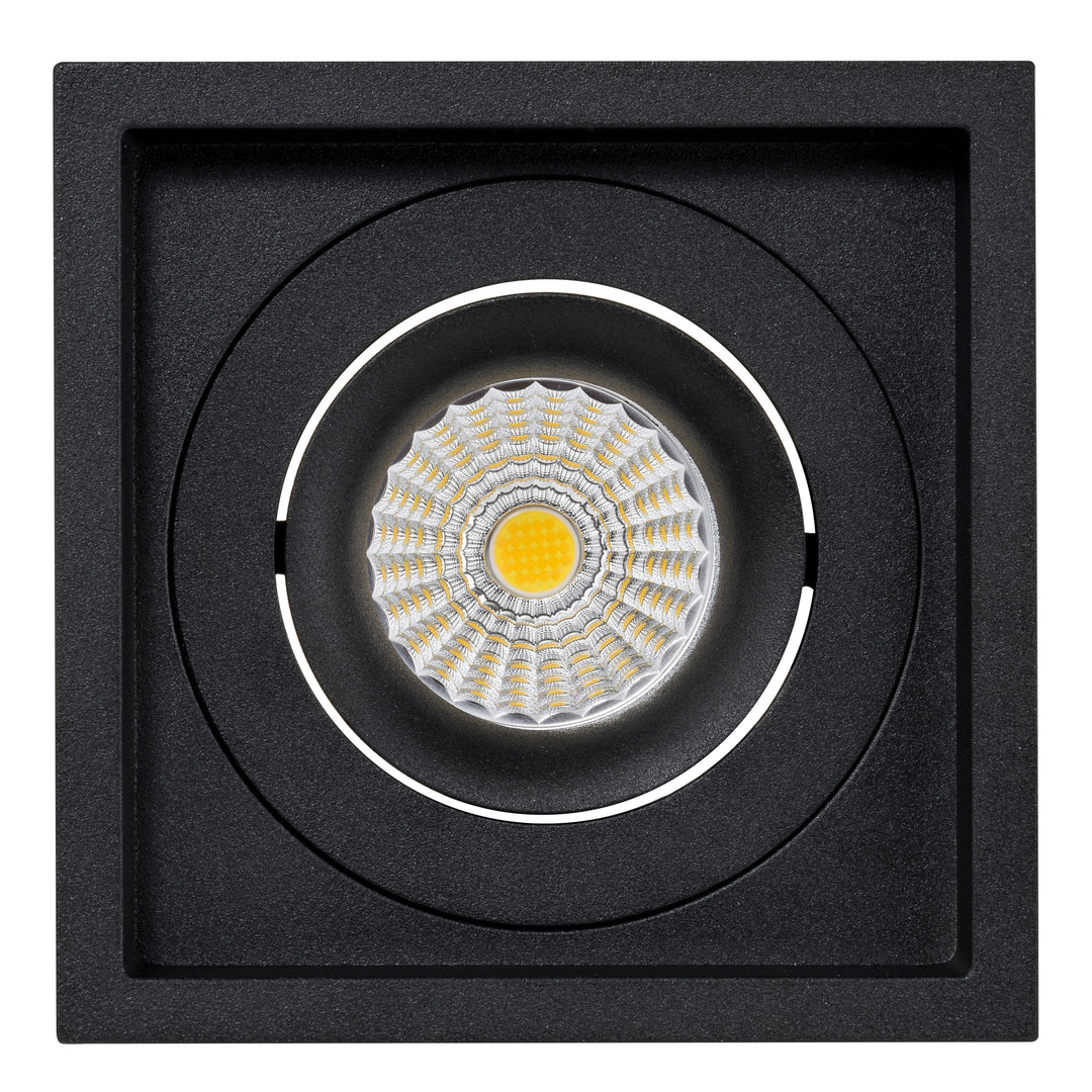 HCP-81251013 - Black Square Tilt 13w Dali Tunable Recessed LED Downlight