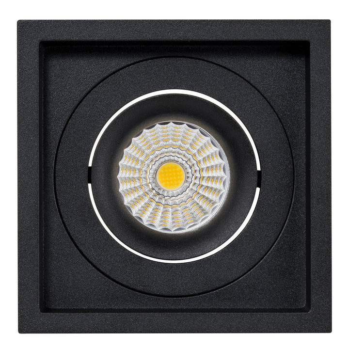 HCP-81251013 - Black Square Tilt 13w Dali Tunable Recessed LED Downlight