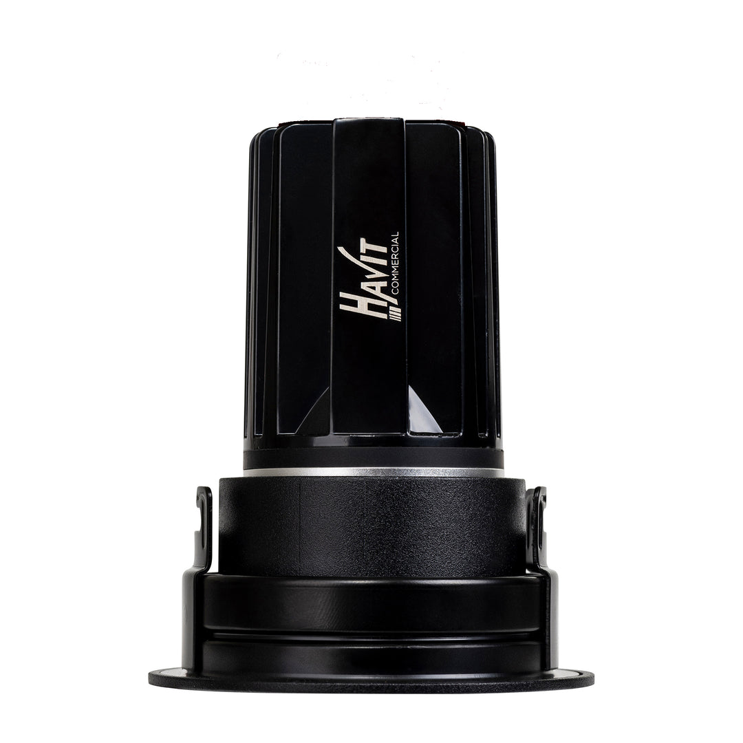HCP-81251313 - Black Round Fixed 13w Dali Tunable Recessed LED Downlight