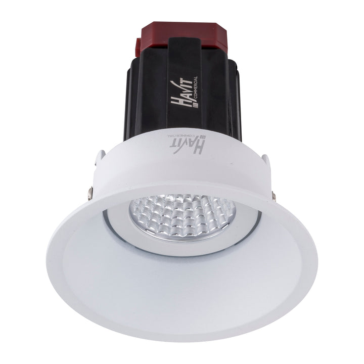 HCP-81320113 / HCP-81340113 - White Round Deep Tilt 13w Recessed LED Downlight